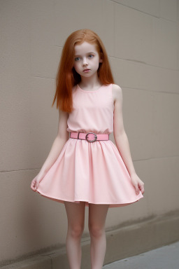 French child girl with  ginger hair