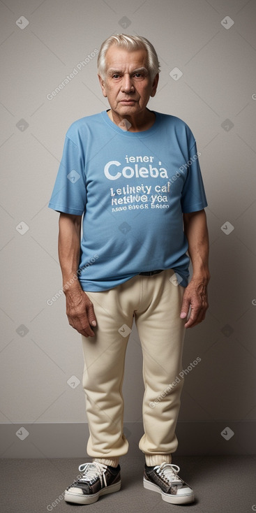 Colombian elderly male with  blonde hair