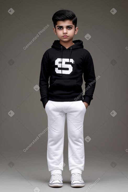 Pakistani child boy with  white hair