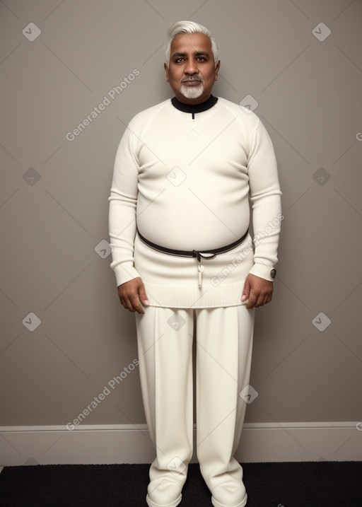 Omani 45 years male with  white hair