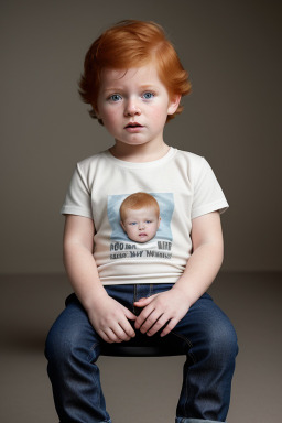 New zealand infant boy with  ginger hair