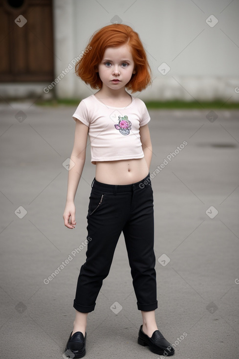 Slovenian infant girl with  ginger hair