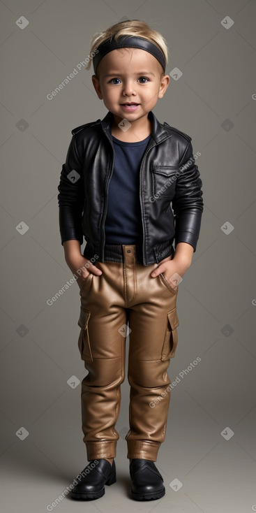 Ecuadorian infant boy with  blonde hair