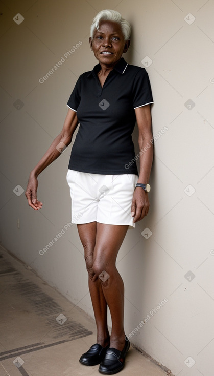 Kenyan elderly female with  white hair