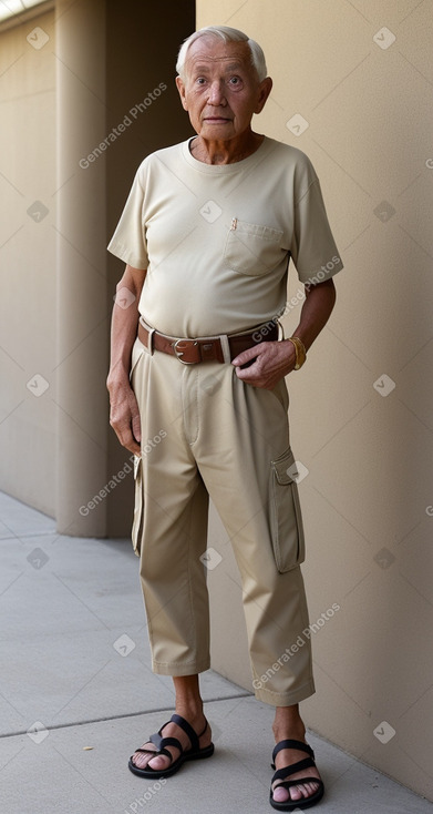 Elderly male with  blonde hair