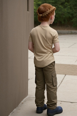 Greek child boy with  ginger hair