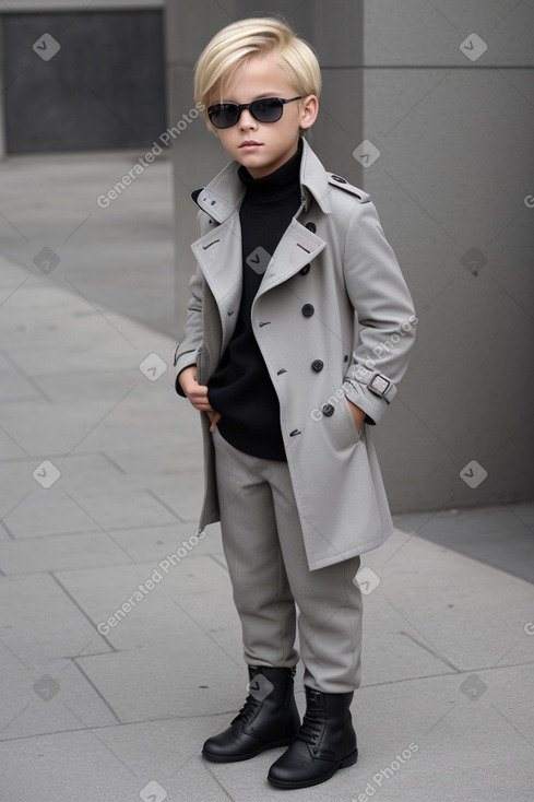 Serbian child boy with  blonde hair