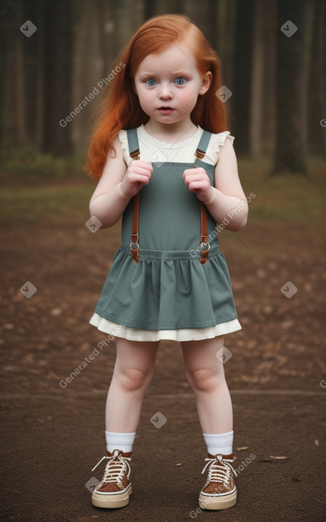 Latvian infant girl with  ginger hair