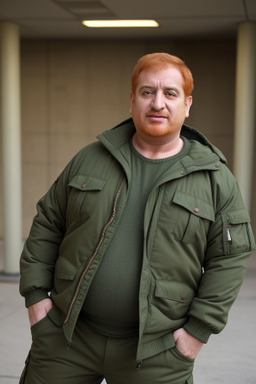 Armenian middle-aged male with  ginger hair