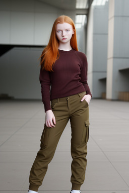 Russian young adult female with  ginger hair