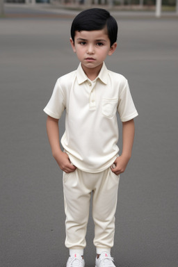 Uzbek child boy with  black hair