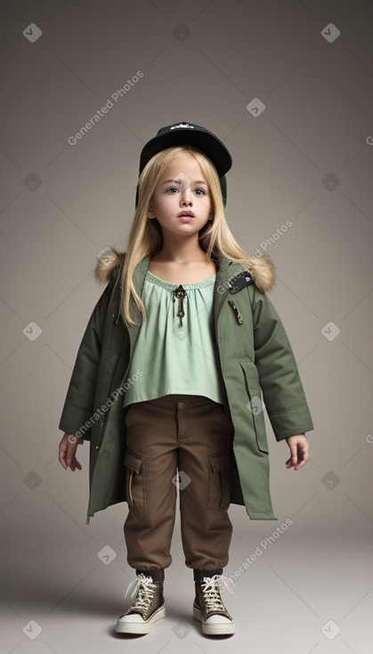 Child female with  blonde hair