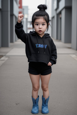 Japanese infant girl with  black hair