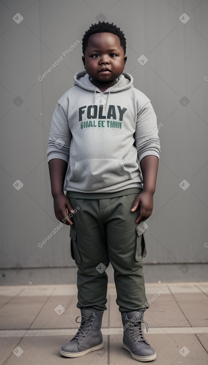 Zambian child boy with  gray hair