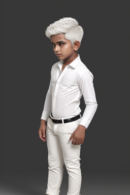 Bangladeshi child boy with  white hair