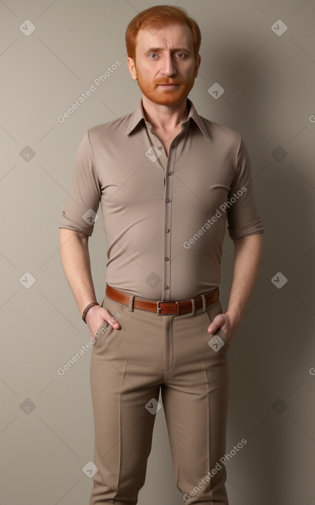 Azerbaijani 45 years male with  ginger hair