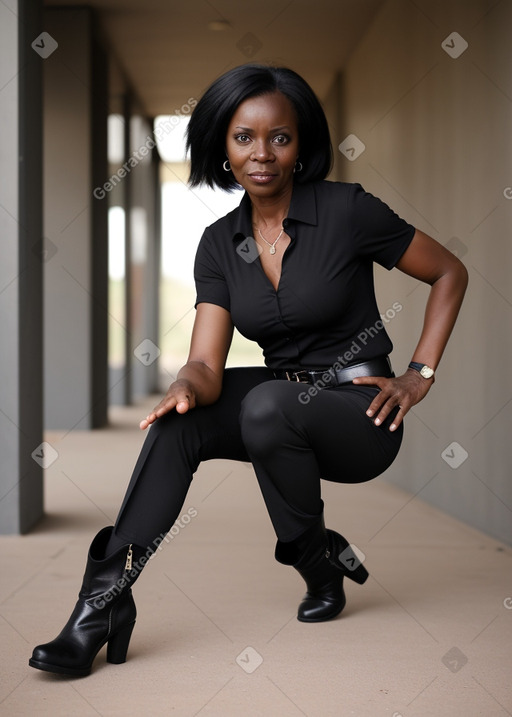 Zambian 45 years female with  black hair