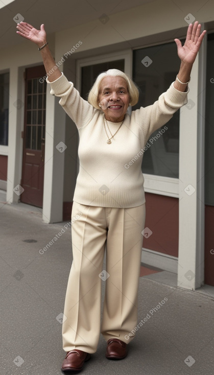 Dominican elderly female with  blonde hair