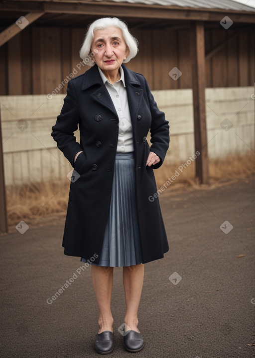 Armenian elderly female with  white hair