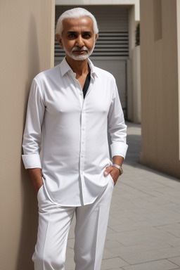 Omani 45 years male with  white hair