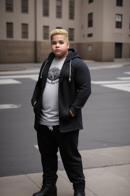 Puerto rican teenager boy with  blonde hair