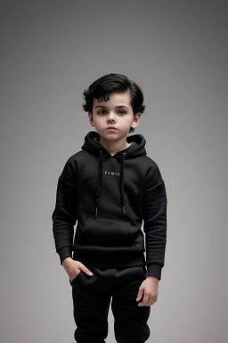 Russian child boy with  black hair