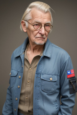 Slovak elderly male with  blonde hair