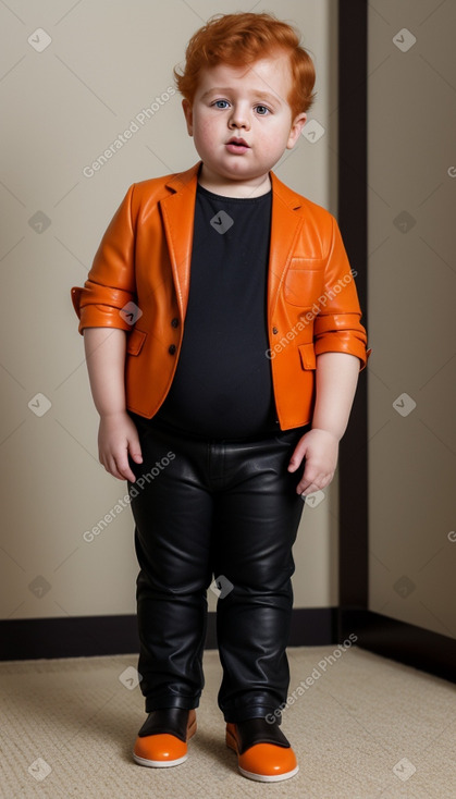 Turkish infant boy with  ginger hair