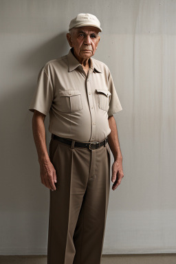 Iraqi elderly male with  brown hair