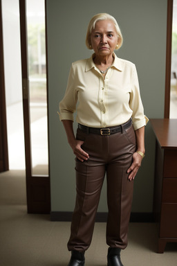 Panamanian elderly female with  blonde hair