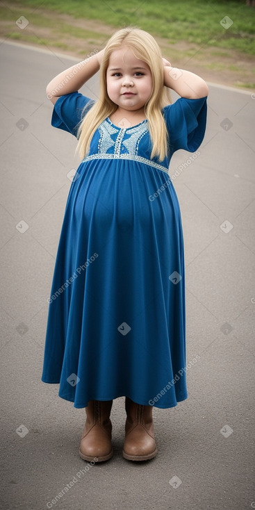 Brazilian child girl with  blonde hair