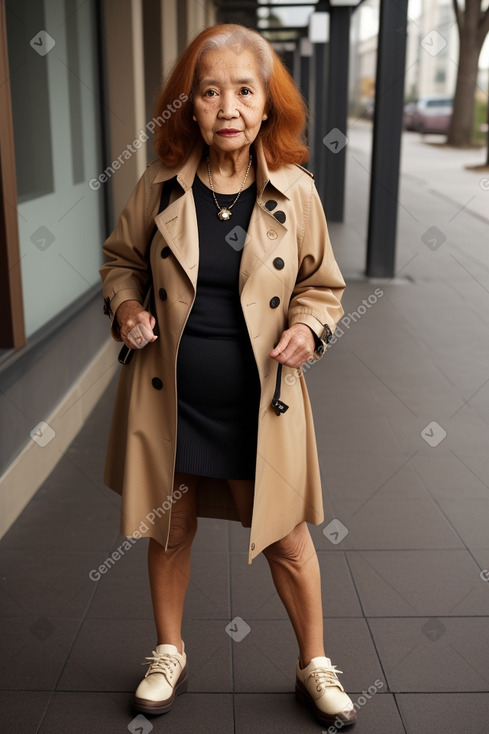 Elderly female with  ginger hair