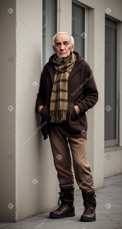 Georgian elderly male with  brown hair