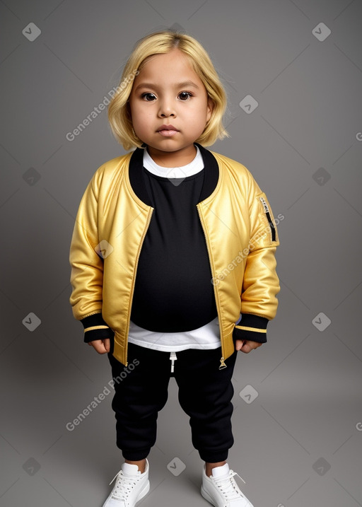 Peruvian child female with  blonde hair