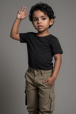 Dominican infant boy with  black hair