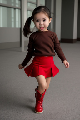 Singaporean infant girl with  brown hair