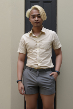 Nepalese adult non-binary with  blonde hair