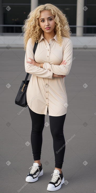 Saudi arabian adult female with  blonde hair