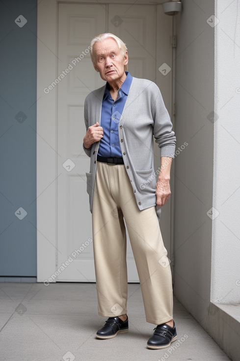 Norwegian elderly male with  blonde hair