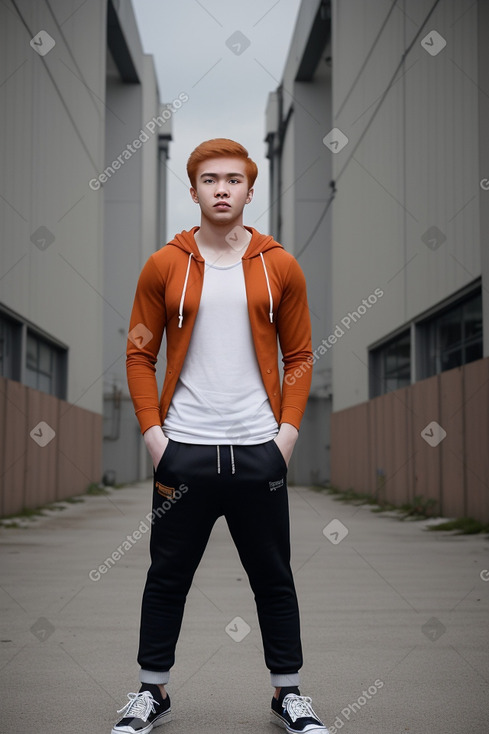 Filipino young adult male with  ginger hair