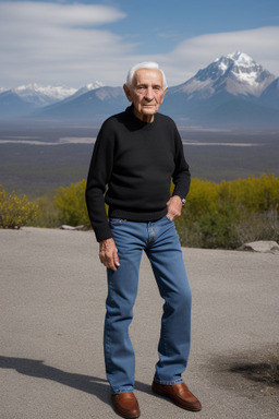 Spanish elderly male with  black hair