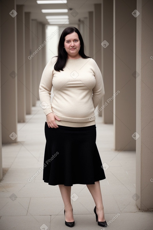 German 45 years female with  black hair