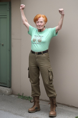 Elderly non-binary with  ginger hair