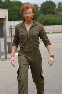 Tunisian adult male with  ginger hair