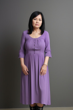 Indonesian 45 years female with  black hair