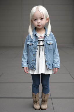 Japanese child female with  white hair