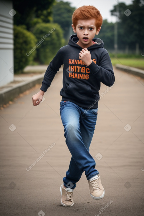 Bangladeshi child boy with  ginger hair