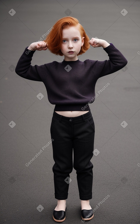 Child female with  ginger hair