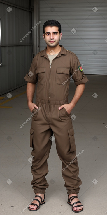 Iraqi adult male with  brown hair