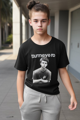 Australian teenager boy with  black hair